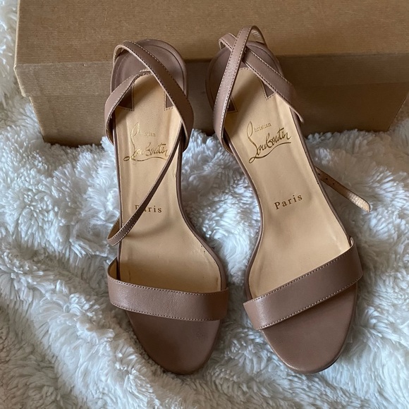 AUTH CHRISTIAN LOUBOUTIN 120 Loubi queen size 38.5 - Picture 6 of 10